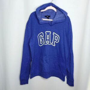 Gap Vintage Hoodie Sweatshirt Soft Arch Embroidered Logo Pullover Kids Girls Med